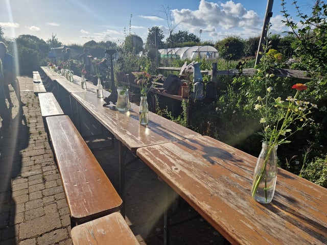 The summer supper club hosted by The Sussex Peasant at Pitfield Barn Flower Farm