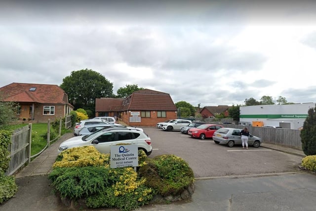 The Quintin Medical Centre in Hawkswood Road, Hailsmam was recorded as having 11,478 patients and the full-time equivalent of 3.3 GPs, meaning it has 3,480 patients per GP.