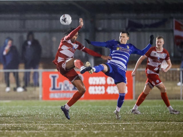 Action from Eastbourne Borough v Aveley