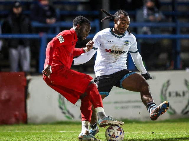 Action from Eastbourne Borough's brilliant 5-2 win away at Dover Athletic in the National League South