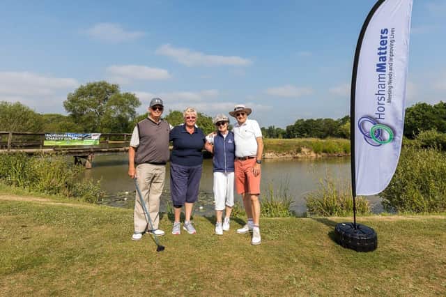 The Leonard Engineering team enjoying a great round of golf in aid of Horsham Matters. Photo by Andy Hannant Photography.