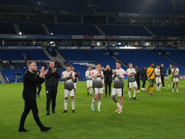 Littlehampton Town and their fans at the Sussex Transport Senior Cup final at the Amex Stadium