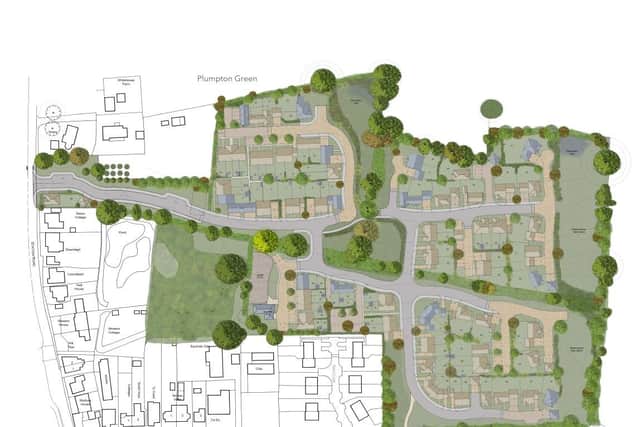 Indicative layout of proposed Plumpton Green development