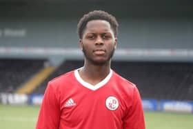 Crawley Town have announced the season-long loan signing of Kamarai Swyer from Premier League side West Ham United. Picture courtesy of Crawley Town