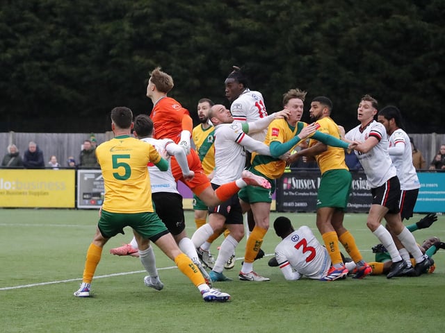 Promotion-chasing Horsham FC were held to a 1-1 draw at home by visiting Chatham Town