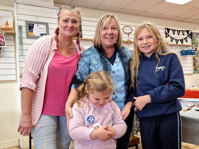 Halloween Craft Sessions were available to sixty children at the Creative Community Hub in Church Walk on Wednesday 28th October. HR26102801 Pic Hollie Robards/Iconic Media Group