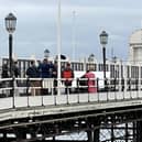 Filming on Worthing Pier for the Made with Care campaign