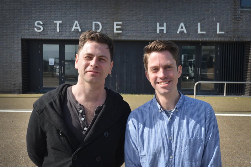Co-Creative Directors of Spun Glass Theatre in Hastings: Ross Drury (left) and Dan Hutton.