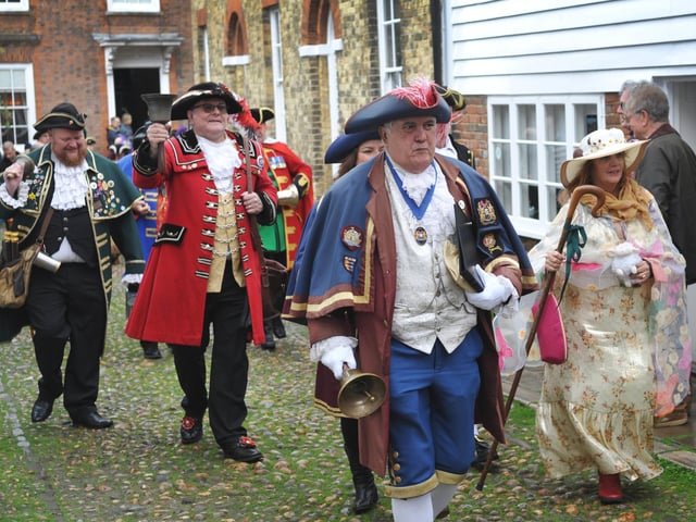 The 71st National Town Criers' Championships in Rye on October 12 2024.