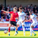 Crawley Town striker Danilo Orsi in action against Crystal Palace at the Broadfield Stadium. Picture: Eva Gilbert
