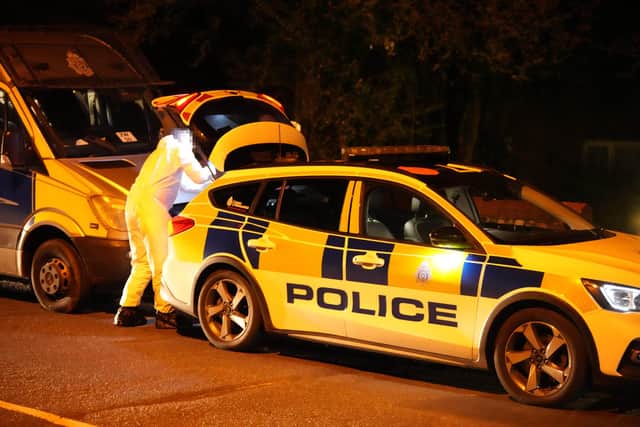 Police were seen in Mill Road, Worthing, on Sunday, April 2, at about 10pm
