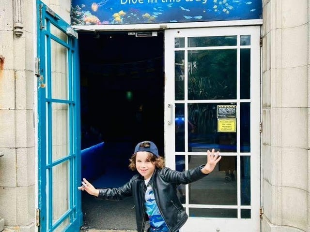 He started his challenge at Brighton's Sea Life