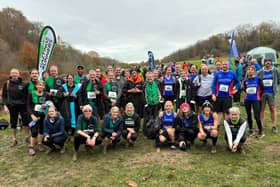 The combined Hastings Runners and Hastings AC team at Snape Wood | Contributed picture