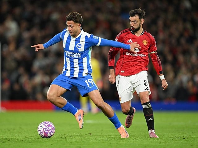 We've barely seen him in a Brighton shirt but this goal will do him the world of good. Fine header. The youngster protects the ball well when he has it.