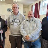 From left: Lindfield Parish Councillors Ian Wilson and Cavan Wood, Trevor Carpenter from Lindfield Repair Café, and Lindfield Parish Council chairman Will Blunden
