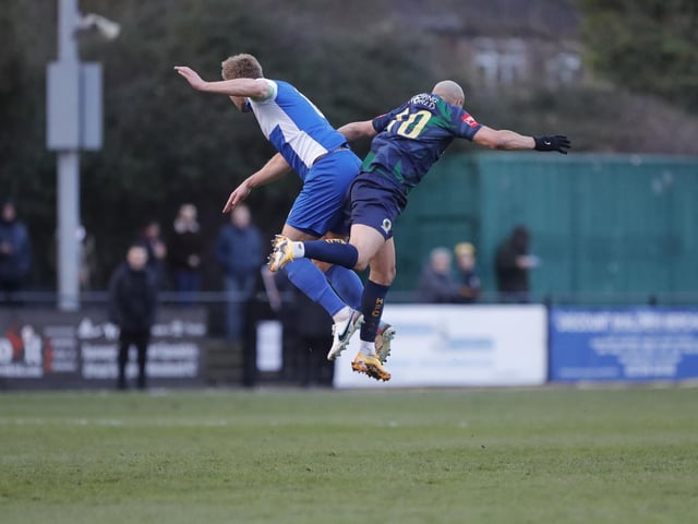 Horsham FC in action at Hornchurch in the Isthmian premier division