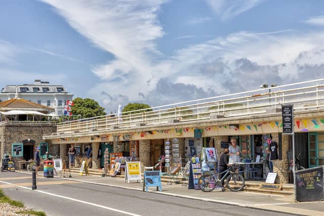 East Beach Studios are on the seafront, behind Splashpoint