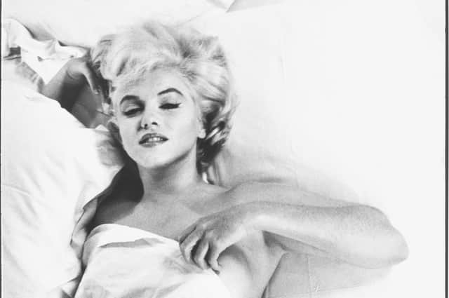 Marilyn Monroe resting between takes during a photographic studio session in Hollywood, for the making of the film The Misfits, 1960. © Eve Arnold Estate
