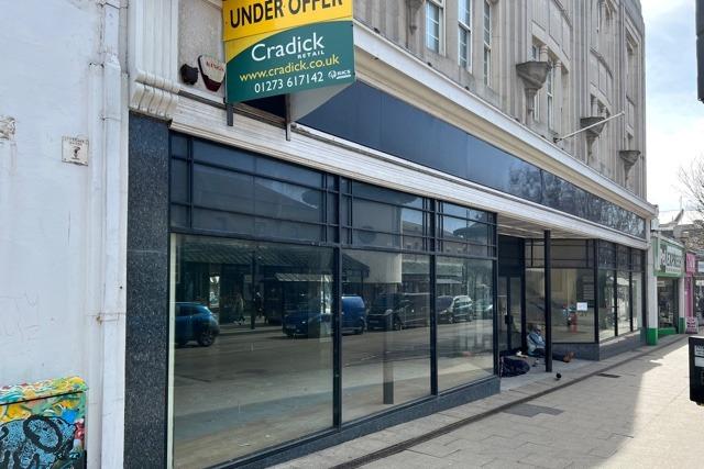 The former Peacocks shop and old Marks and Spencer in Queens Road is still empty