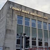The installation ‘I Don’t Have Another Land’ has appeared at the library ahead of Eastbourne hosting this year’s Turner Prize. Picture: Sam Pole