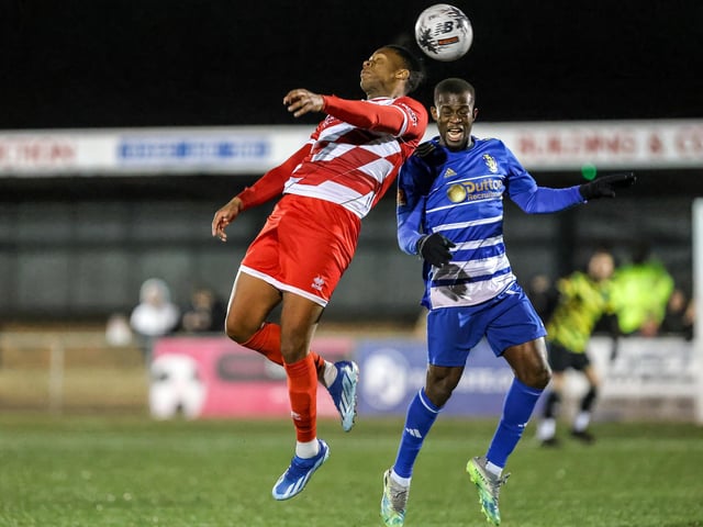 Action from Eastbourne Borough v Aveley