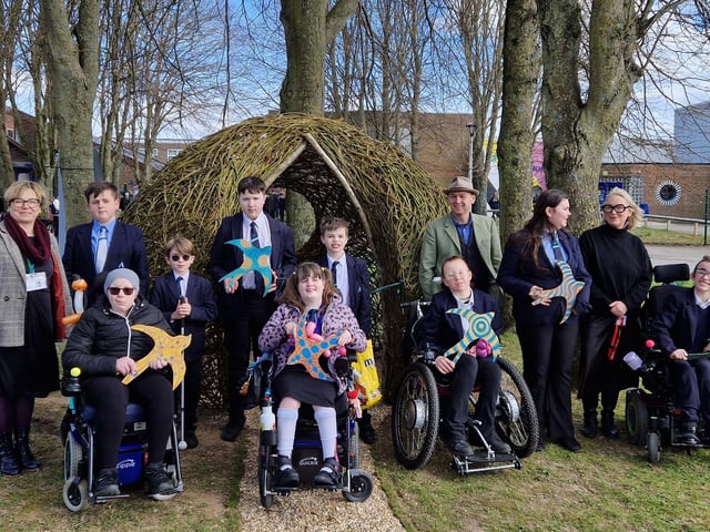 Some of the young people who took the lead in the project with Two Circles Design