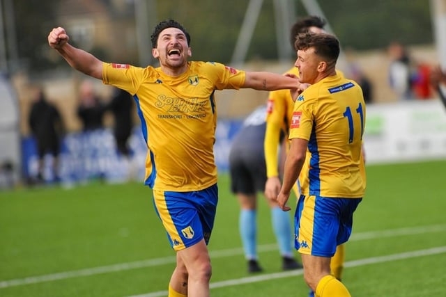 Action and goal celebration's from Lancing's win over Three Bridges