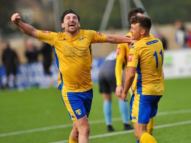 Action and goal celebration's from Lancing's win over Three Bridges
