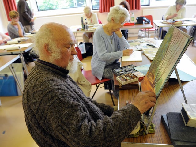Richard Larrive at the Arty Crafty Workshop in 2010