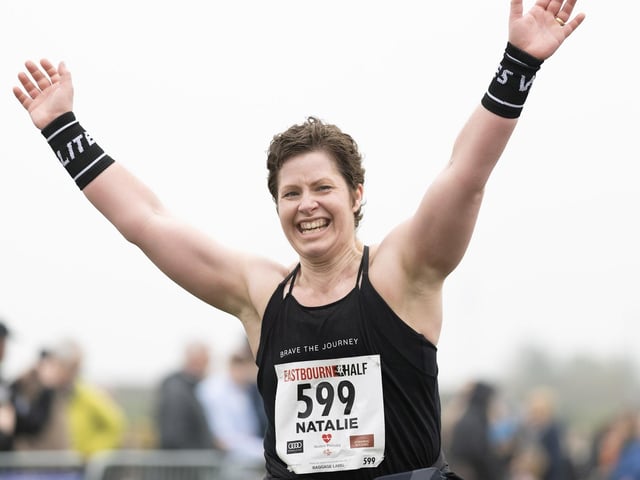 Medals, top 3s, sponsors and a variety from the course of this year's Eastbourne Half Marathon