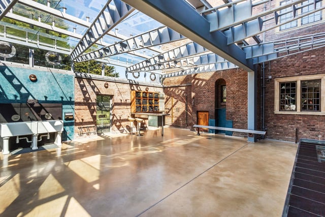 The covered courtyard. The property also has a passenger lift that provides access from the first floor to a leisure suite and gymnasium that occupies the entire top floor.