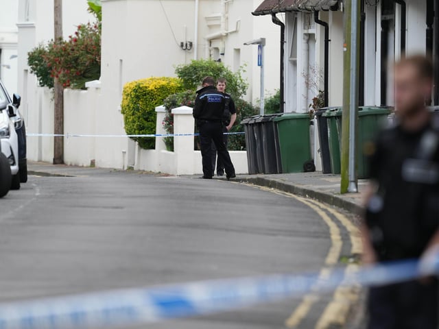 Sussex Police will have a 'number of uniformed officers' present on Tuesday morning to 'assist with the planned evacuation and offer further advice'