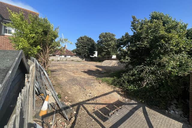 Worthing’s old RAF Air Cadets site has been demolished as part of council plans to provide emergency accommodation for families in need. Photo: Eddie Mitchell