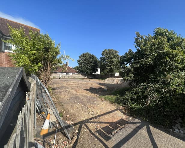Worthing’s old RAF Air Cadets site has been demolished as part of council plans to provide emergency accommodation for families in need. Photo: Eddie Mitchell