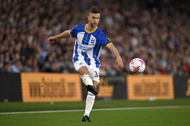 Joel Veltman has signed a new two-year contract with Brighton & Hove Albion, keeping him at the club until June 2025. (Photo by Mike Hewitt/Getty Images)
