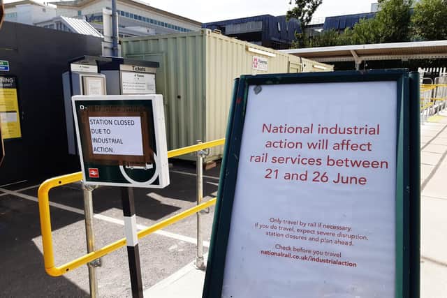 Crawley station closed during strikes