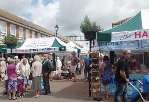 Hailsham Summer Market (photo from Hailsham Town Council)