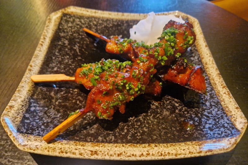 Szechuan Chicken Skewers at The Ivy Asia Brighton