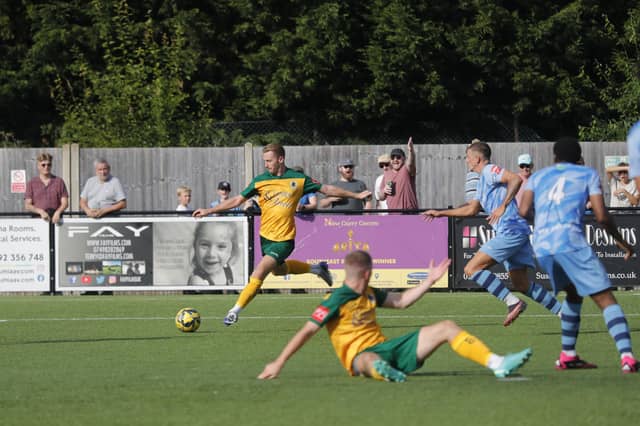 Action from Horsham's win over Cheshunt in the Isthmian premier division