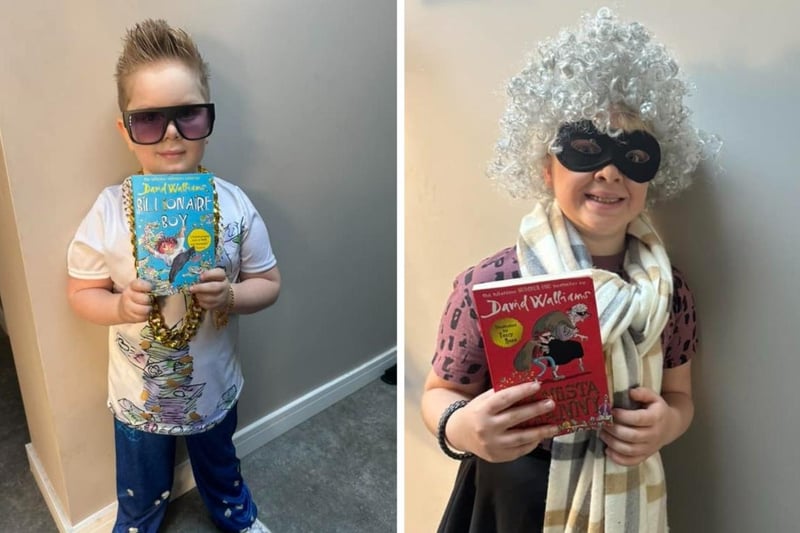 Sarah Waghorn sent in this picture of Billionaire Boy and Gangsta Granny