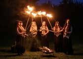 A torchlit procession will lead audiences to St Mary’s Church in Horsham, for a concert celebrating the Mediaeval Baebes’ 30th anniversary. Photo: Rob Kelly