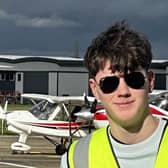 16-year-old boy from Sussex plans to receive two pilots licenses before he can drive a car. Credit: Kelly White