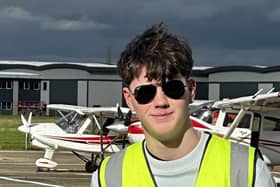 16-year-old boy from Sussex plans to receive two pilots licenses before he can drive a car. Credit: Kelly White