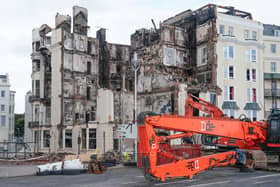 In Pictures: Brighton hotel left in ruins following fire
