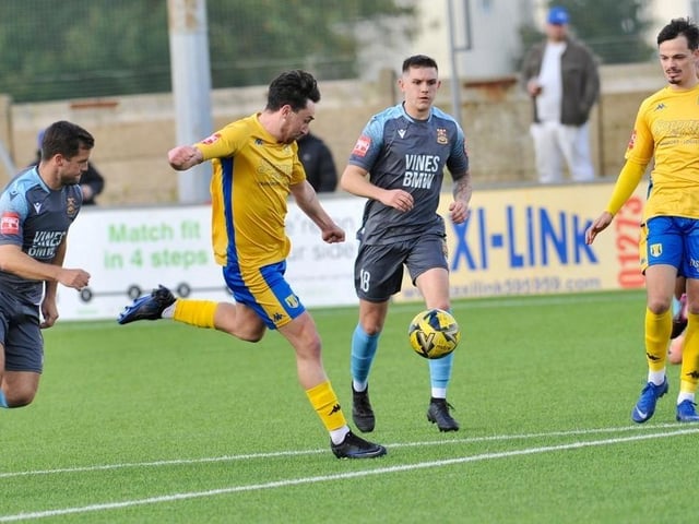 Action and goal celebration's from Lancing's win over Three Bridges