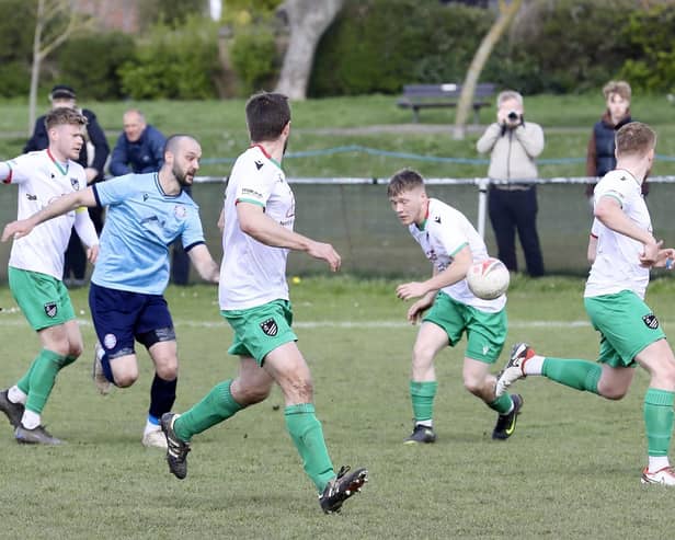In the SCFL, it was derby day at The Polegrove - and Little Common took the honours with a 2-0 win over Bexhill United | Picture: Joe Knight