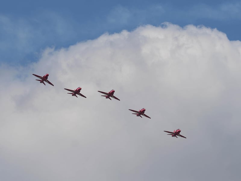 RED ARROWS GOODWOOD FESTIVAL OF SPEED 2025 : Red Arrowd at FoS 2025