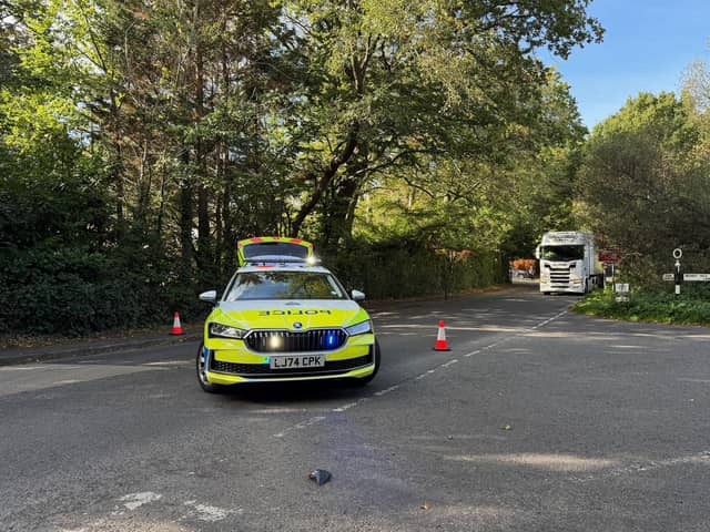 B2178 Old Broyle Road was shut in both directions, causing traffic congestion.