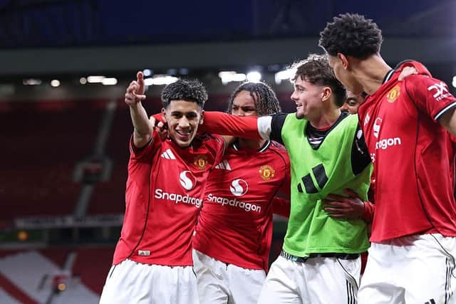 Manchester United's plans for their Carabao Cup meeting with Brighton have been disrupted, after teenage sensation JJ Gabriel asked to leave the club. (Photo by Alex Livesey/Getty Images)