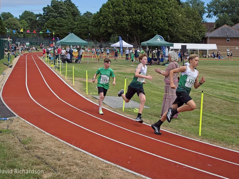 The opening of the Phil Baker Athletics Track at Chichester College
